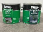 Veiling - Tenco steigerhoutbeits en bangkairaiolie grijs set, Doe-het-zelf en Verbouw, Verf, Beits en Lak, Nieuw