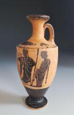 zolder Zwarte-figuratieve cilindrische lekythoi van de Haan, Antiek en Kunst