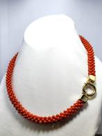 Zonder minimumprijs - Choker halsketting Zilver Bloedkoraal