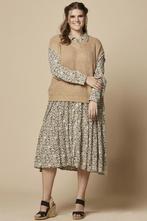 Jurk Mossy Zhenzi ruche stroken Maat:, Kleding | Dames, Verzenden, Nieuw, Overige kleuren