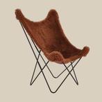 *WOONWINKEL* Vlinderfauteuil Bont Vacht Terracotta, Huis en Inrichting, Fauteuils, Verzenden, Nieuw