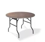 Eettafel Hout Rond | Ø 152x(h)76cm  | Bruin-Zwart, Verzenden, Nieuw in verpakking