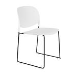 *WOONWINKEL* Witte Design Stapelstoelen, Huis en Inrichting, Verzenden, Nieuw, Wit, Kunststof