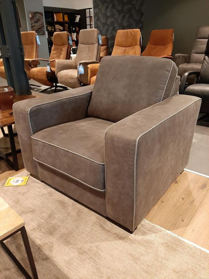 Fauteuil Candelas - antraciet **SHOWROOMMODEL**, Huis en Inrichting, Fauteuils, Nieuw, Stof