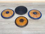 Decoratief ornament - 4 zware antieke discussen