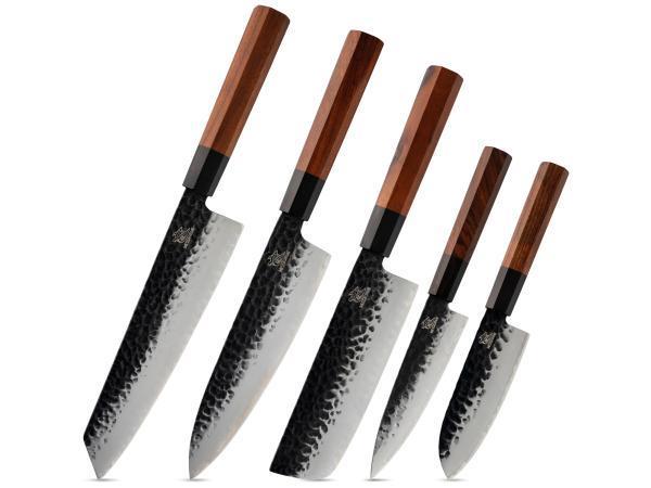 Veiling - Messerhai 5dlg Messenset AUS10 Damascus Inaka, Huis en Inrichting, Keuken | Keukenbenodigdheden