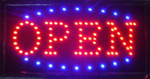 OPEN LED bord lamp verlichting lichtbak reclamebord #C6, Zakelijke goederen, Horeca | Meubilair en Inrichting, Verzenden