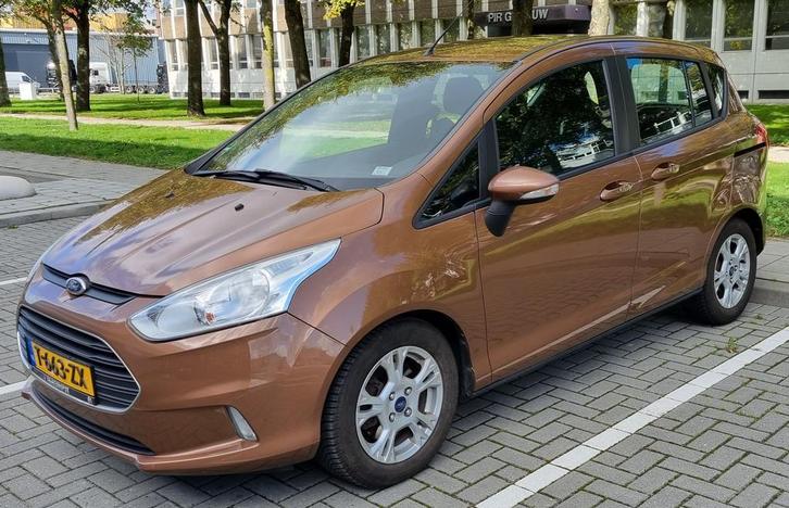 Ford B-Max 2013 TREND 1.0 EcoBoost 74 kW Airco, Auto's, Ford, Geïmporteerd, Te koop, Handgeschakeld, MPV, Bruin, Zwart, Stof, B-Max
