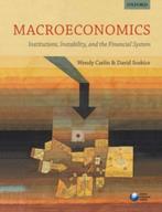 9780199655793 Macroeconomics Institutions Instability, Boeken, Wendy Carlin, Zo goed als nieuw, Verzenden