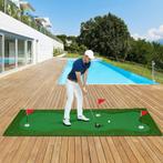 COSTWAY Golfmat 300 cm, golfmat met kunstgras, golfballen, 3, Verzenden, Zo goed als nieuw