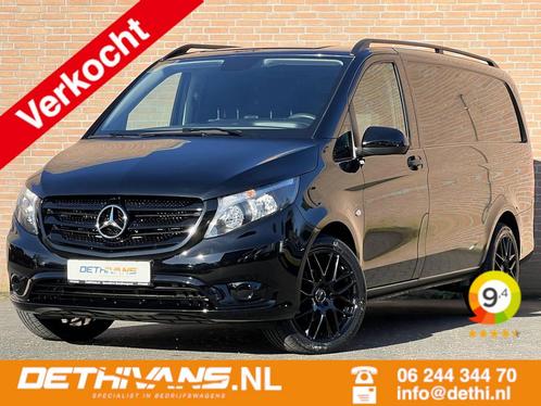 Zakelijke Lease |  Mercedes-Benz Vito 114CDI 136PK Lang / Cr, Auto's, Bestelauto's, Onderhoudsboekje, Lease, Zwart, Handgeschakeld