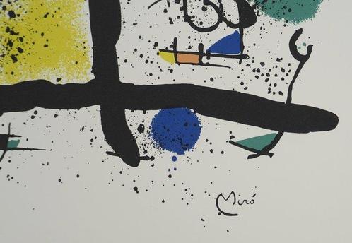 Joan Miro (1893-1983) - Jardin surréaliste : Femme et oiseau, Antiek en Kunst, Antiek | Overige Antiek
