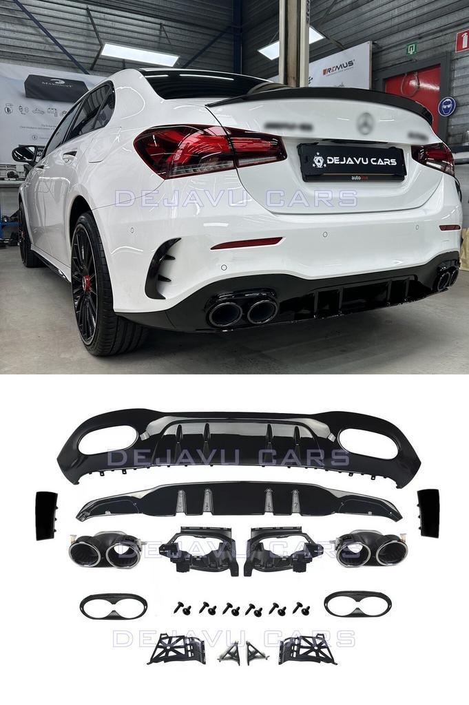 A45 AMG Look Diffuser voor Mercedes Benz A Klasse V177 Sedan, Auto diversen, Tuning en Styling, Ophalen of Verzenden