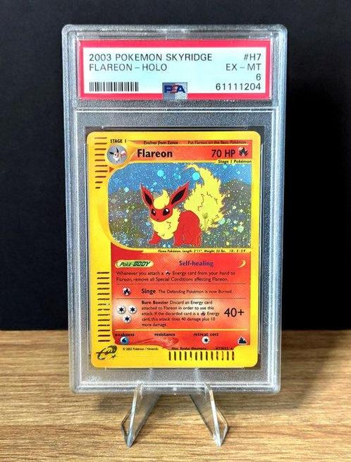 2003 Pokemon Graded card - Skyridge H7 - Flareon - Holo -, Hobby en Vrije tijd, Verzamelkaartspellen | Pokémon