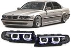 Koplampen BMW E38 94-01 3D LED Angel Eyes Zwart, Ophalen of Verzenden, Nieuw