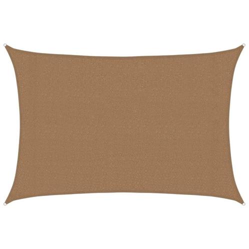 Goedkoop Zonnezeil 3x4m Taupe | OP = OP! | Retourdeal, Tuin en Terras, Schaduwdoeken, Nieuw, Ophalen of Verzenden