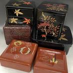 Vintage Japanse lakken Jubako boxcollectie – 6-delige set –, Antiek en Kunst
