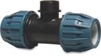 Pe draad T-stuk 90°, 2x klem / 1x buitendraad-50 mm x 2”, Verzenden, Nieuw