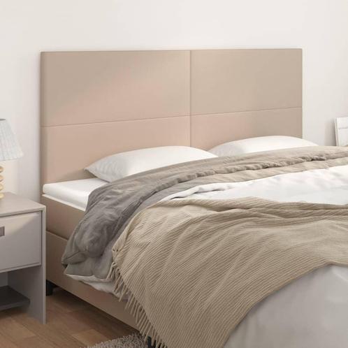 vidaXL Hoofdborden 4 st 100x5x78/88 cm kunstleer, Huis en Inrichting, Slaapkamer | Bedden, Bruin, Nieuw, Overige materialen, Verzenden