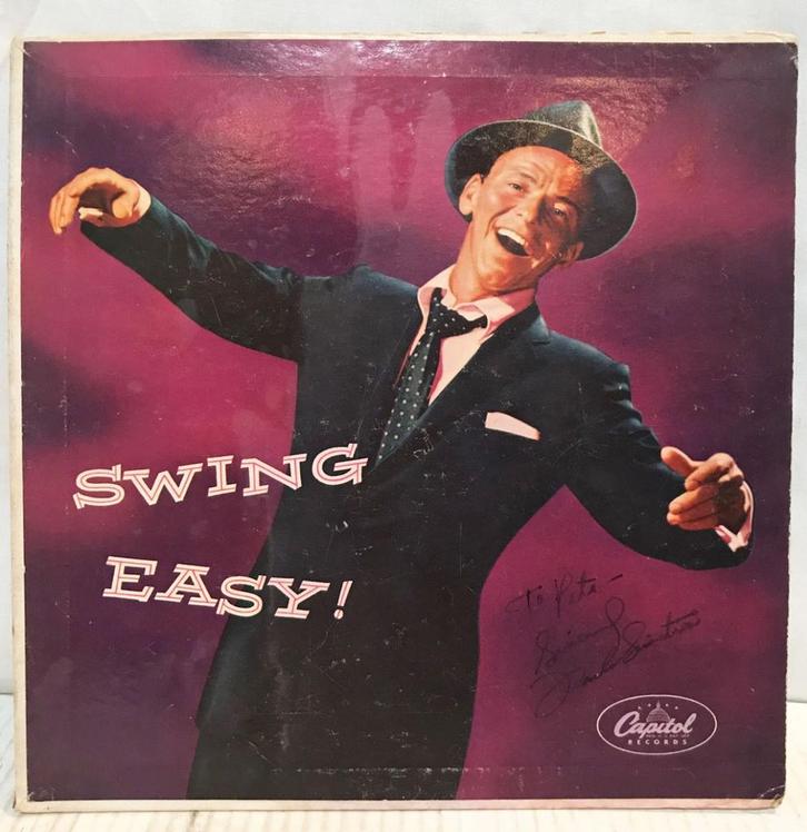 Frank Sinatra Gesigneerde 10 Inch Plaat Swing Easy, Verzamelen, Muziek, Artiesten en Beroemdheden, Ophalen