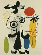 Kunstdruk Joan Miro - Figur gegen rote Sonne II 70x100cm, Huis en Inrichting, Verzenden, Nieuw
