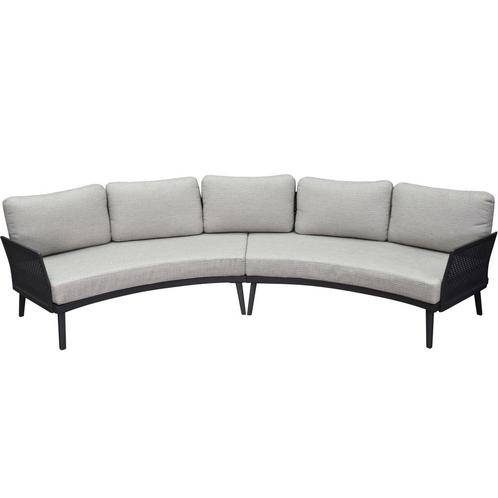 Primitivo hoek loungeset 2 delig antraciet aluminium, Tuin en Terras, Tuinsets en Loungesets, Nieuw, Aluminium, Ophalen of Verzenden