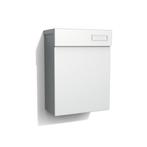 Brievenbus | eSafe | Topa | Aluminium - 9006, Tuin en Terras, Brievenbussen, Verzenden, Nieuw, Aluminium, Wandbrievenbus