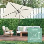 2dekans | LifeGoods Parasol - 270x180cm - 30° Kantelbaar -, Tuin en Terras, Zonneschermen, Ophalen of Verzenden, Zo goed als nieuw
