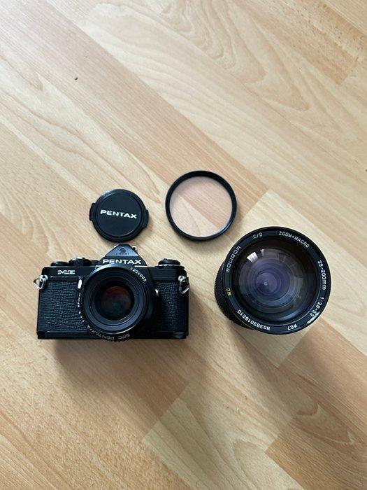 Asahi Pentax ME + smc-A 1,7/50mm + Soligor 35-200mm | Single, Audio, Tv en Foto, Fotocamera's Analoog