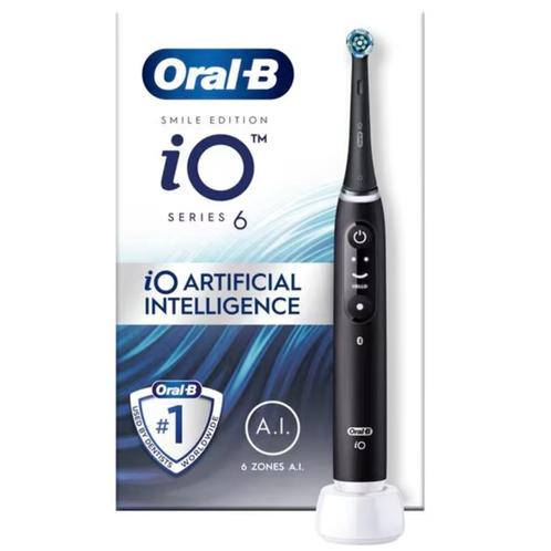 Oral-B Elektrische Tandenborstel iO 6 Smile Black Lava, Witgoed en Apparatuur, Persoonlijke-verzorgingsapparatuur, Nieuw, Verzenden