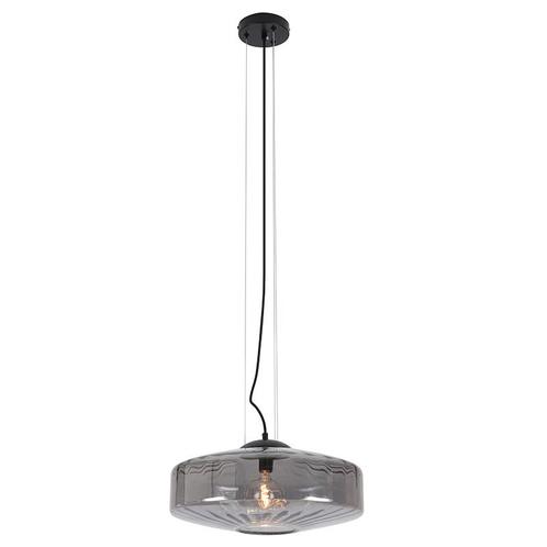 Design hanglamp grijs, Sevda, Huis en Inrichting, Lampen | Hanglampen, Nieuw, Glas, 75 cm of meer, Ophalen of Verzenden