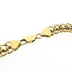 Gouden Franse gourmet schakel armband | 19,5 cm, Sieraden, Tassen en Uiterlijk, Armbanden, Ophalen of Verzenden, Gebruikt, Overige kleuren