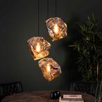 Hanglamp Rock 3-lamps - Gratis bezorging!, Huis en Inrichting, Lampen | Hanglampen, Nieuw, Glas, Verzenden