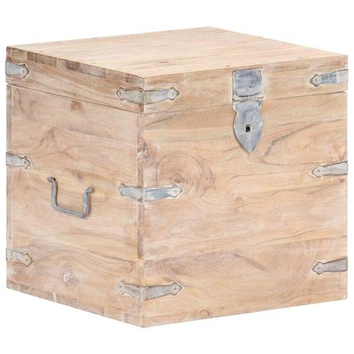 vidaXL Opbergkist 40x40x40 cm massief acaciahout, Huis en Inrichting, Woonaccessoires | Kisten, Nieuw, Verzenden