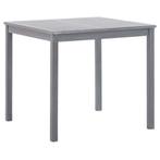 vidaXL Tuintafel 80x80x74 cm massief acaciahout grijs, Verzenden, Nieuw, Hout