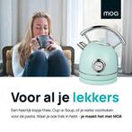 2dekans | MOA Waterkoker Retro - 1.8L - RVS - BPA vrij -, Ophalen of Verzenden, Zo goed als nieuw