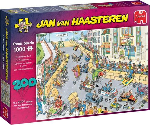 Jan van Haasteren - Zeepkistenrace Puzzel (1000 stukjes) |, Hobby en Vrije tijd, Denksport en Puzzels, Nieuw, Verzenden