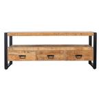 Tv-meubel Mangohout Britt 150 cm, Verzenden, Nieuw, Overige houtsoorten, Industriële meubels