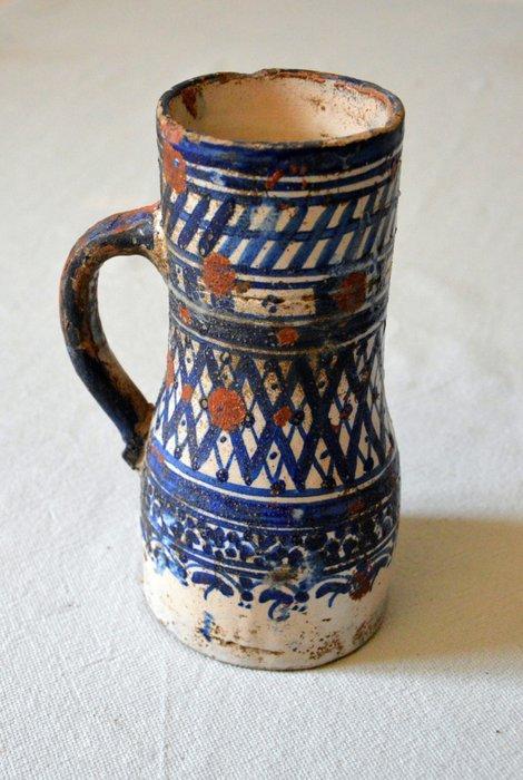 Fez kan - Keramiek - Marokko - laat 19e eeuw, Antiek en Kunst, Kunst | Niet-Westerse kunst