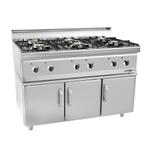 GGM Gastro | Gasfornuis - 36 kW - 6-pits - incl. onderbouw |, Witgoed en Apparatuur, Fornuizen, Verzenden, Nieuw, Inbouw