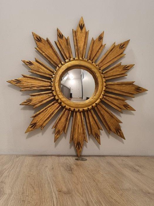 Spiegel- Grand Miroir Soleil 51cm - vintage zonnespiegel,, Antiek en Kunst, Curiosa en Brocante