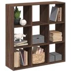 vidaXL Kamerscherm / boekenkast 102x29x103,5 cm hout bruin, Verzenden, Nieuw