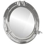 vidaXL Wandspiegel patrijspoort Ø50 cm aluminium en glas, Huis en Inrichting, Verzenden, Nieuw