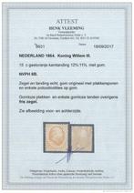 Nederland 1864 - Koning Willem III - Haarlemse druk - met, Gestempeld