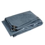 Afdekzeil 3x4 m  Grijs PVC (650gr/m2) - Bisonyl 3x4 Dekkleed, Doe-het-zelf en Verbouw, Zeil en Folie, Ophalen of Verzenden, Nieuw