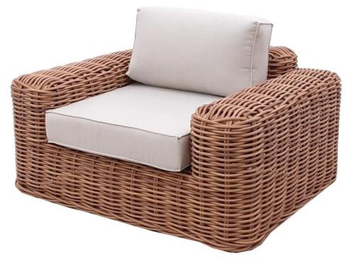 Meera - Lounge Tuinstoel - Wicker - The Outsider, Tuin en Terras, Tuinsets en Loungesets, Nieuw, Verzenden