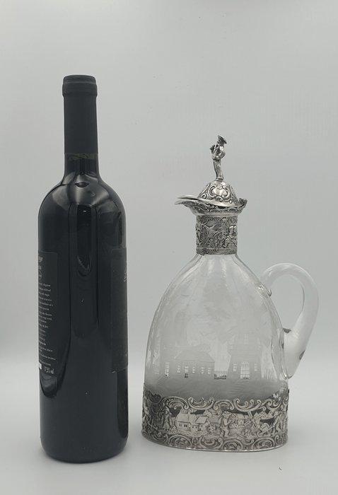 J.D.Schleißner Söhne - Karaf - .800 zilver - XIX. eeuw, Antiek en Kunst, Antiek | Goud en Zilver
