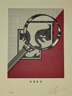 Shepard Fairey (OBEY) (1970) - Obey magnifing glass (red, Antiek en Kunst