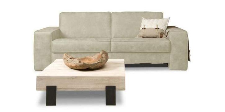 Bankstel Veneto - 2 zits banken - Creme, Huis en Inrichting, Banken | Bankstellen, Nieuw, Overige materialen