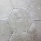 Hexagon zeshoek tegels zilver 25x30cm  tegeloutlet, Nieuw, Keramiek, Ophalen of Verzenden, 10 m² of meer